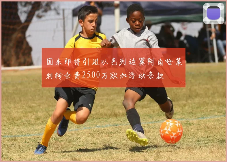 国米即将引进以色列边翼阿南哈莱利转会费2500万欧加浮动条款